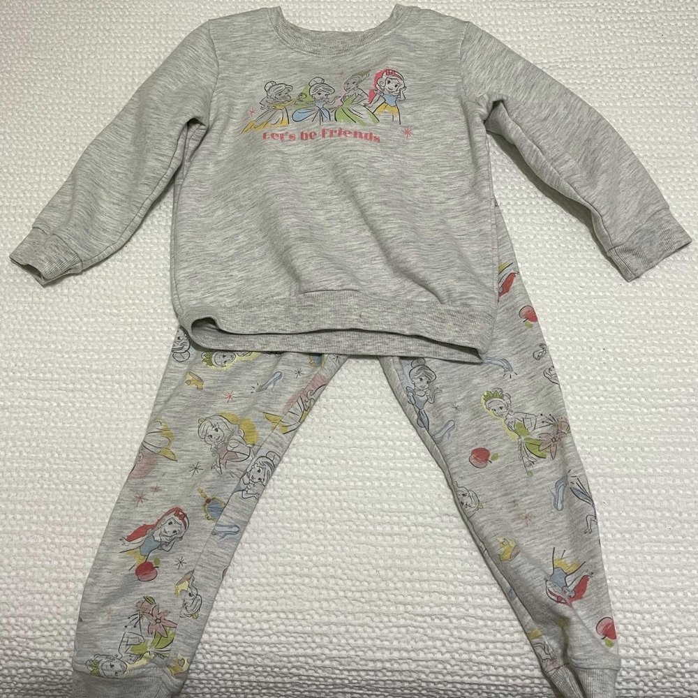 Disney Princess 2 piece sweat suit